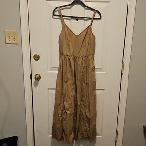 Old Navy Tan Midi Dress